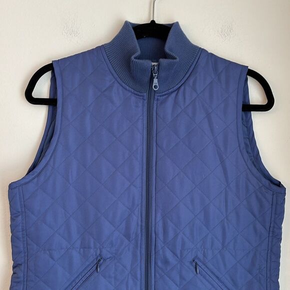 Lilly Pulitzer Women vintage lightweight quilted blue vest size Large EUC - Picture 2 of 8